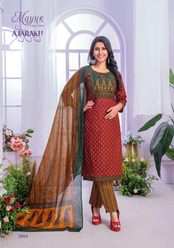 Mayur Ajarakh Vol-2 – Kurti Pant With Dupatta